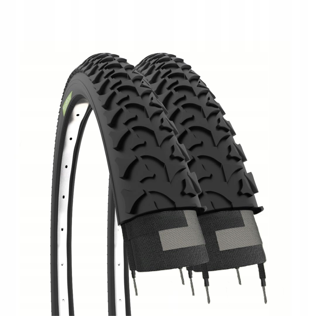Černé Pneumatiky x 2, 26 x 195 (50-559) Mountain Mtb Kolo