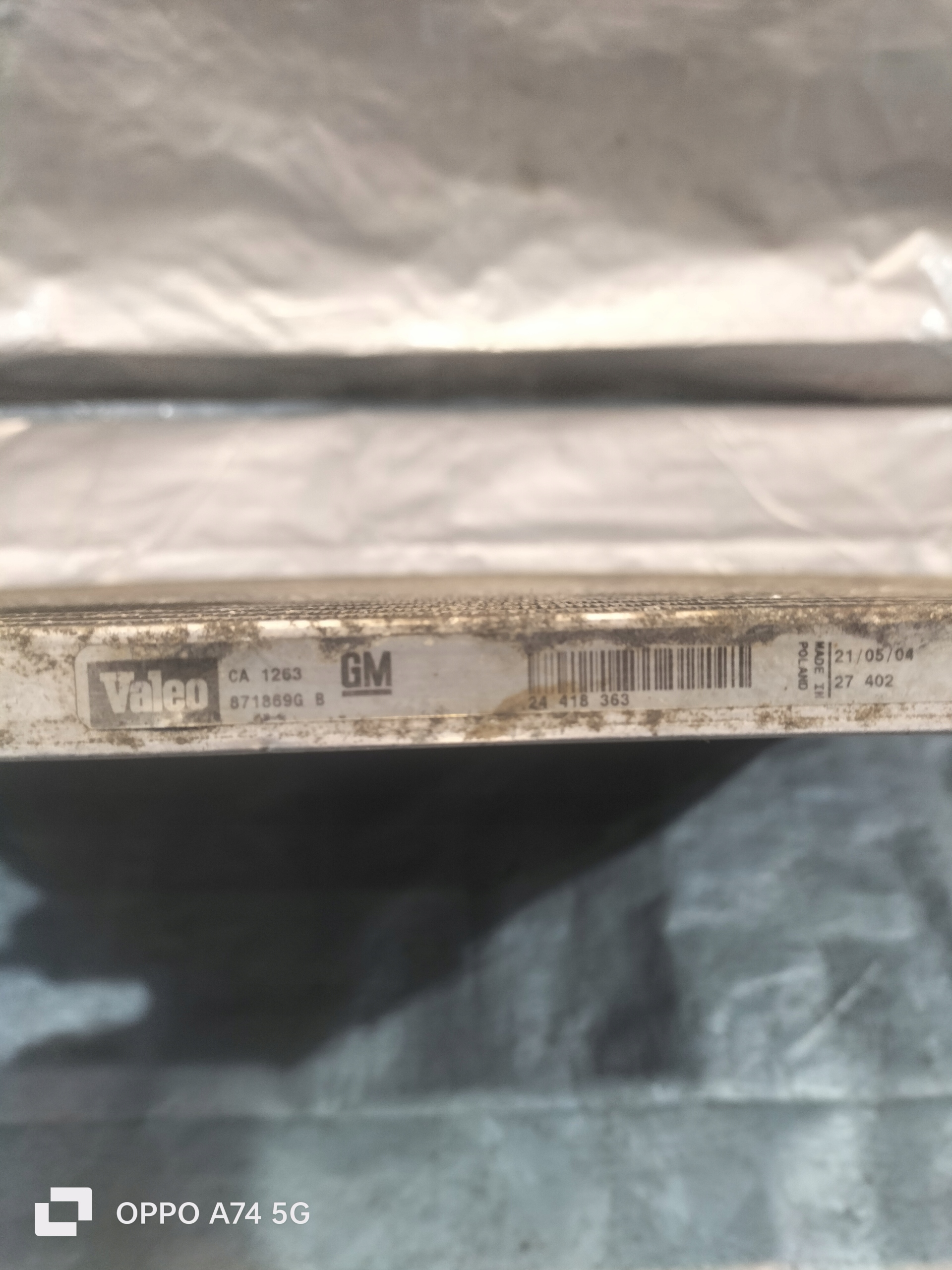 871869G Radiateur climatisation OPEL VECTRA C 2.0DTI