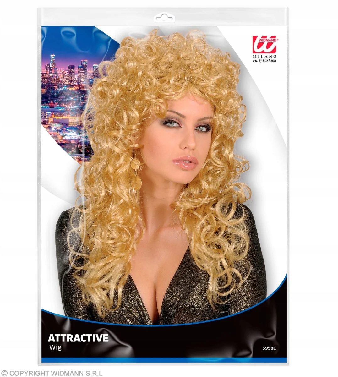 Peruka Blond Długa Loki Mokra Włoszka Wioletta Willas Stan opakowania oryginalne