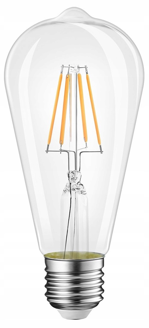 

Żarówka E27 Led filament 4W 400lm=35W Ozdobna ST64
