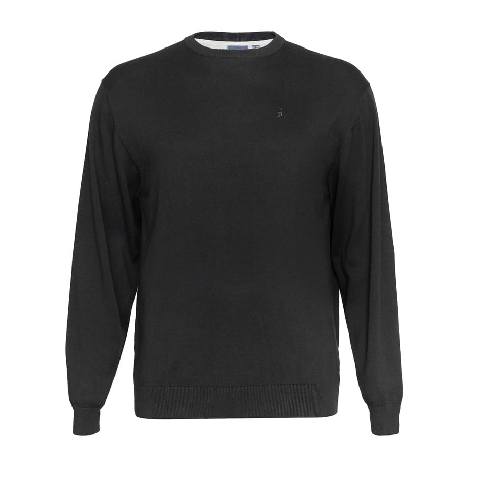 Velký pánský svetr černý Kulatý dekolt North Latitude