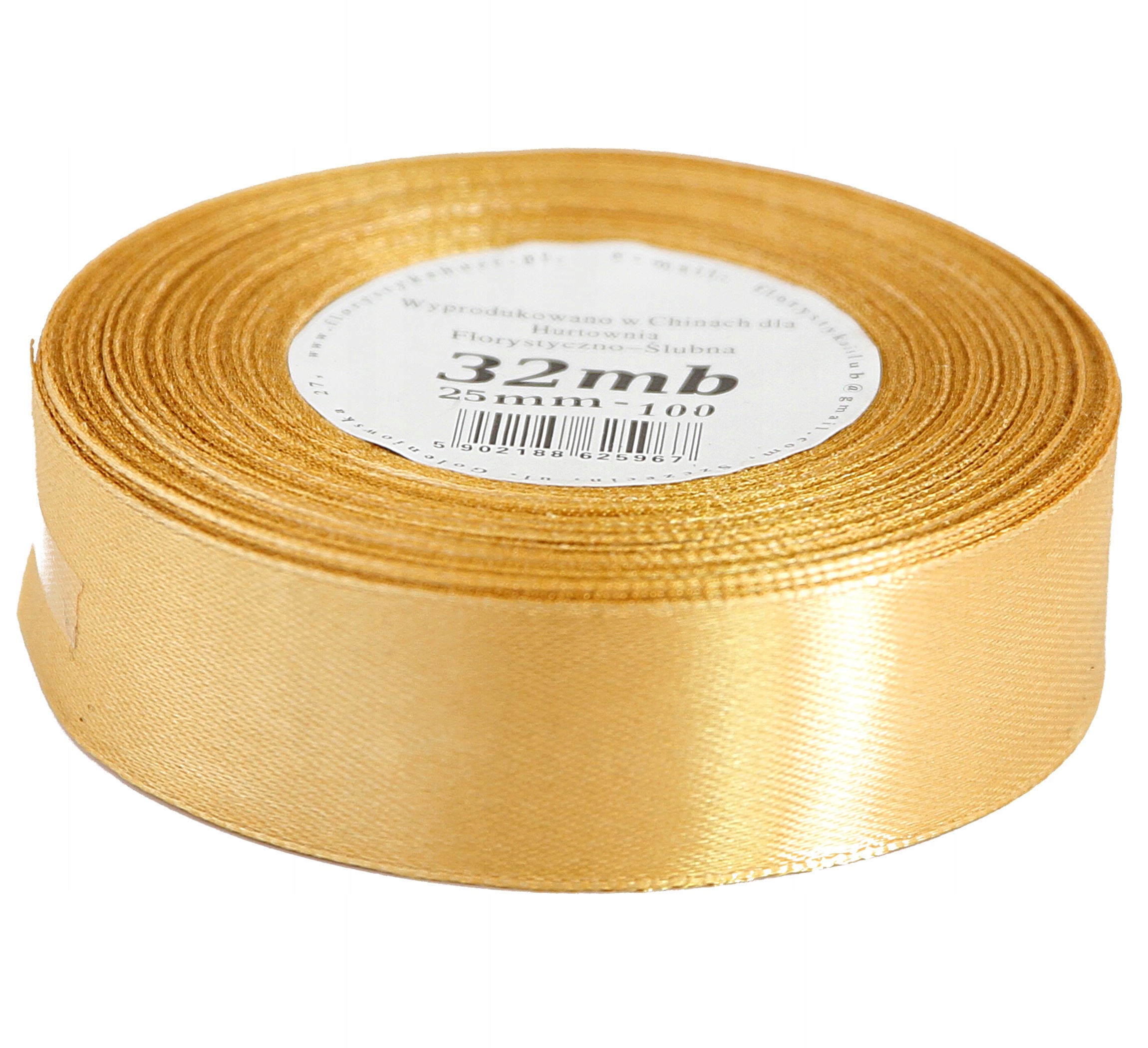 

Taśma wstążka satynowa atłasowa 25mm/32mb 82kolory