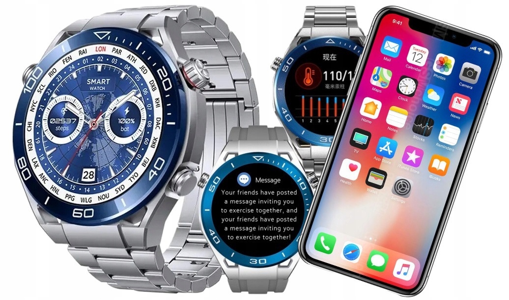 SMARTWATCH zegarek SMARTBAND Pulsometr Krokomierz Typ naręczny