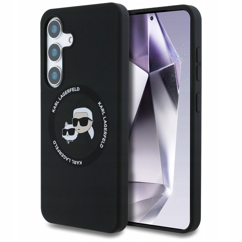 Pouzdro Karl Lagerfeld Silicone Double Heads And Circle MagSafe pro Samsung Galaxy
