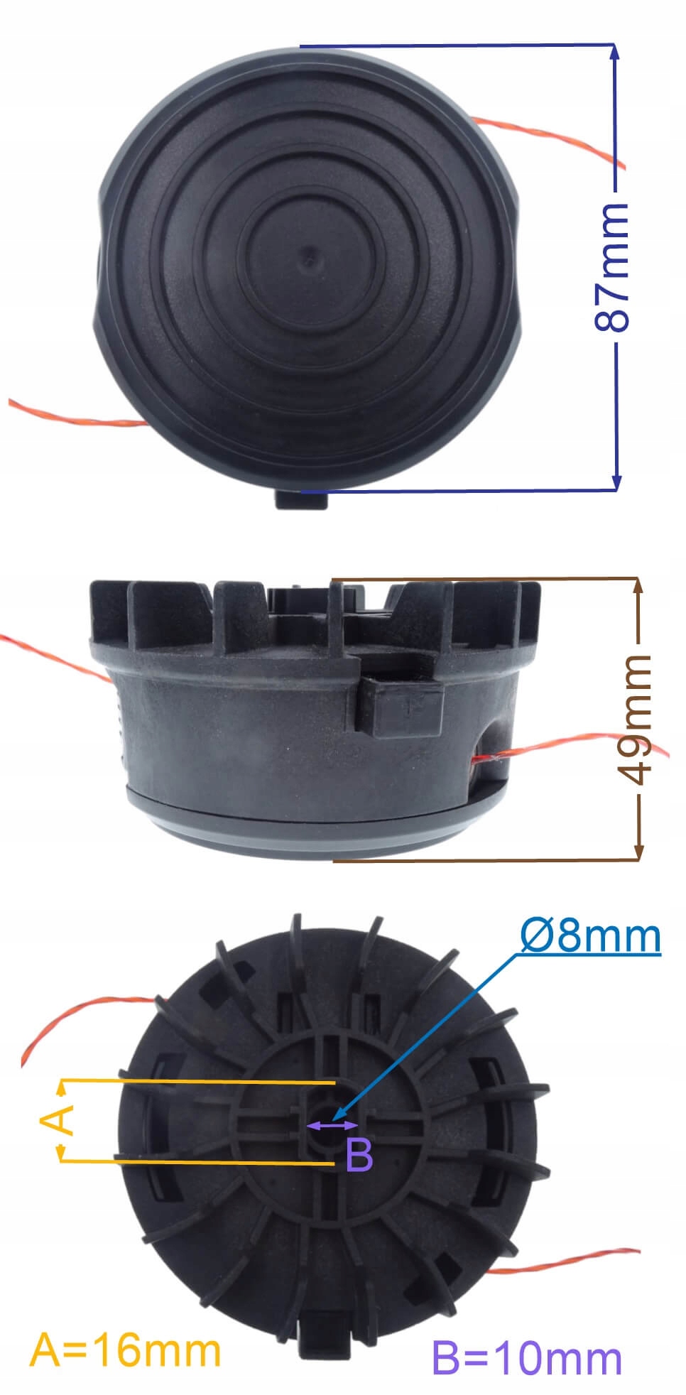 

Głowica Żyłkowa 4GARDEN GY2251-56 APK3022