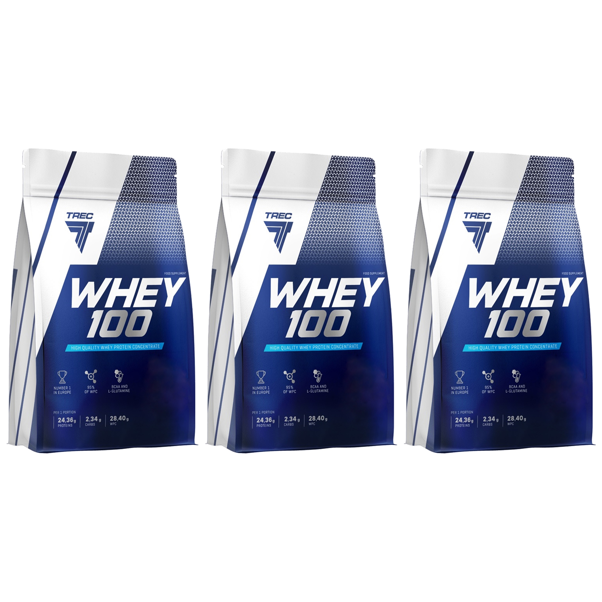 3x Trec Whey 100 700g Protein Wpc