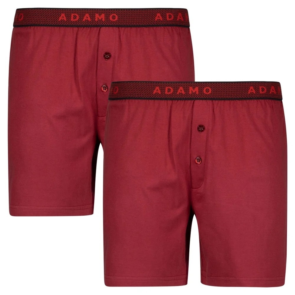 Velké boxerky Adamo Bordové vel 4XL, obvod 126 cm