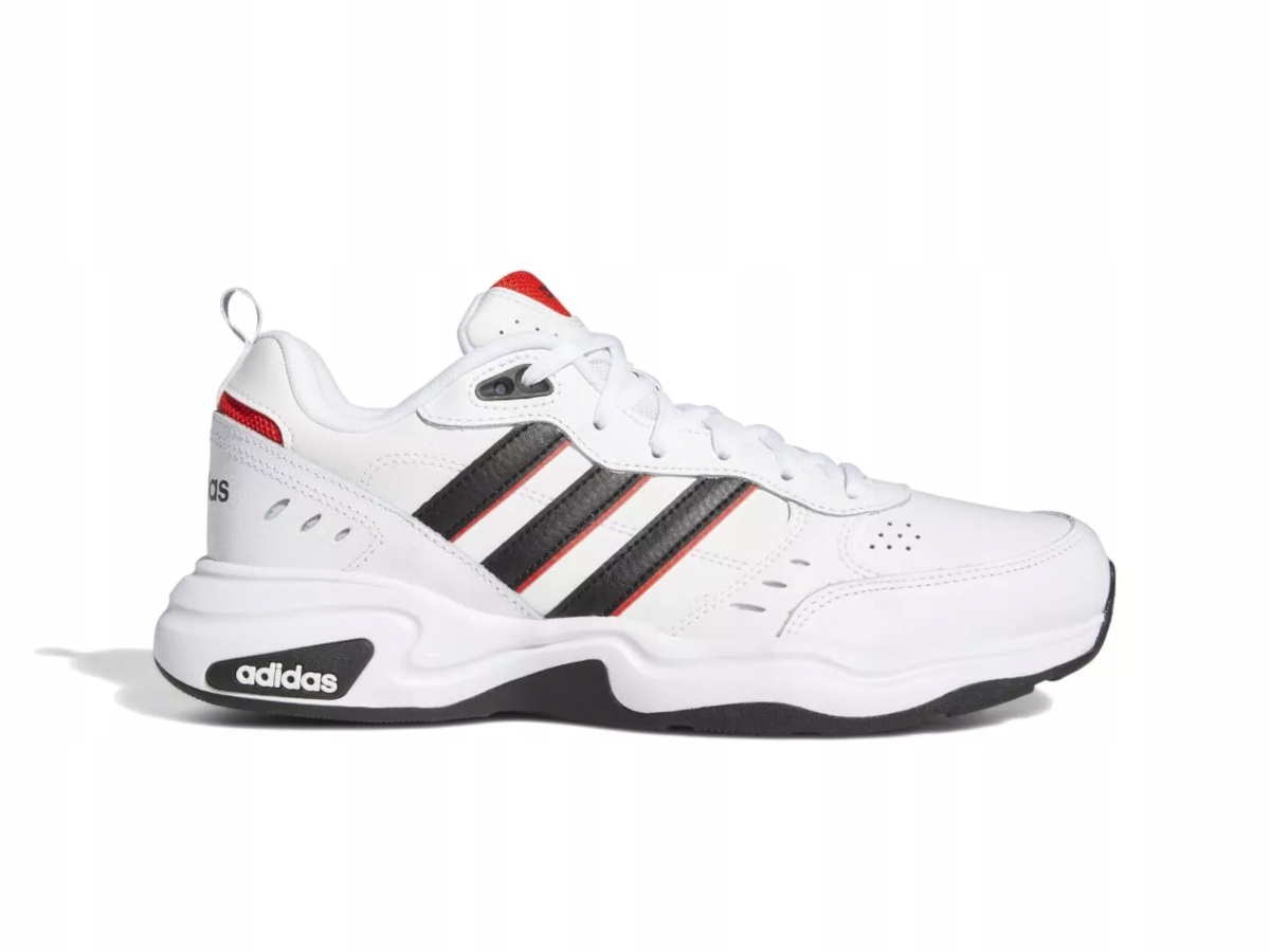 Pánské boty Adidas Strutter EG2655 kožené bílé sportovní tenisky 41,3