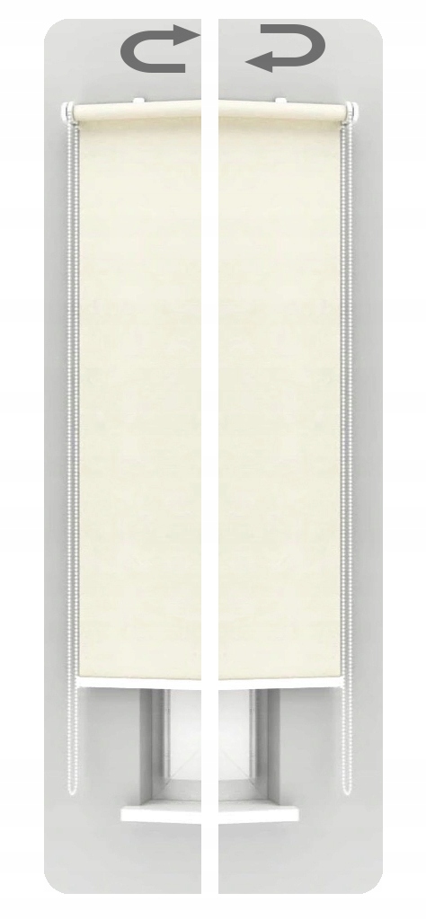 Ścienna roleta zaciemniająca Szara 60x220 Szerokość produktu 60 cm