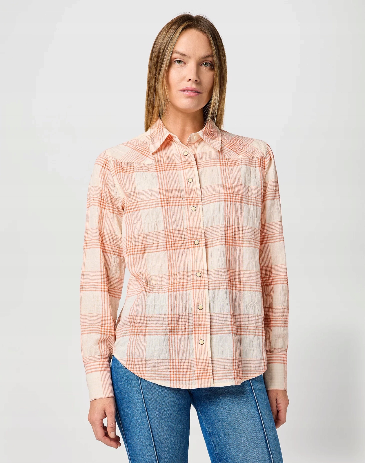 Dámská košile Wrangler Clean Western Shirt Vintage White 112364575 Xs