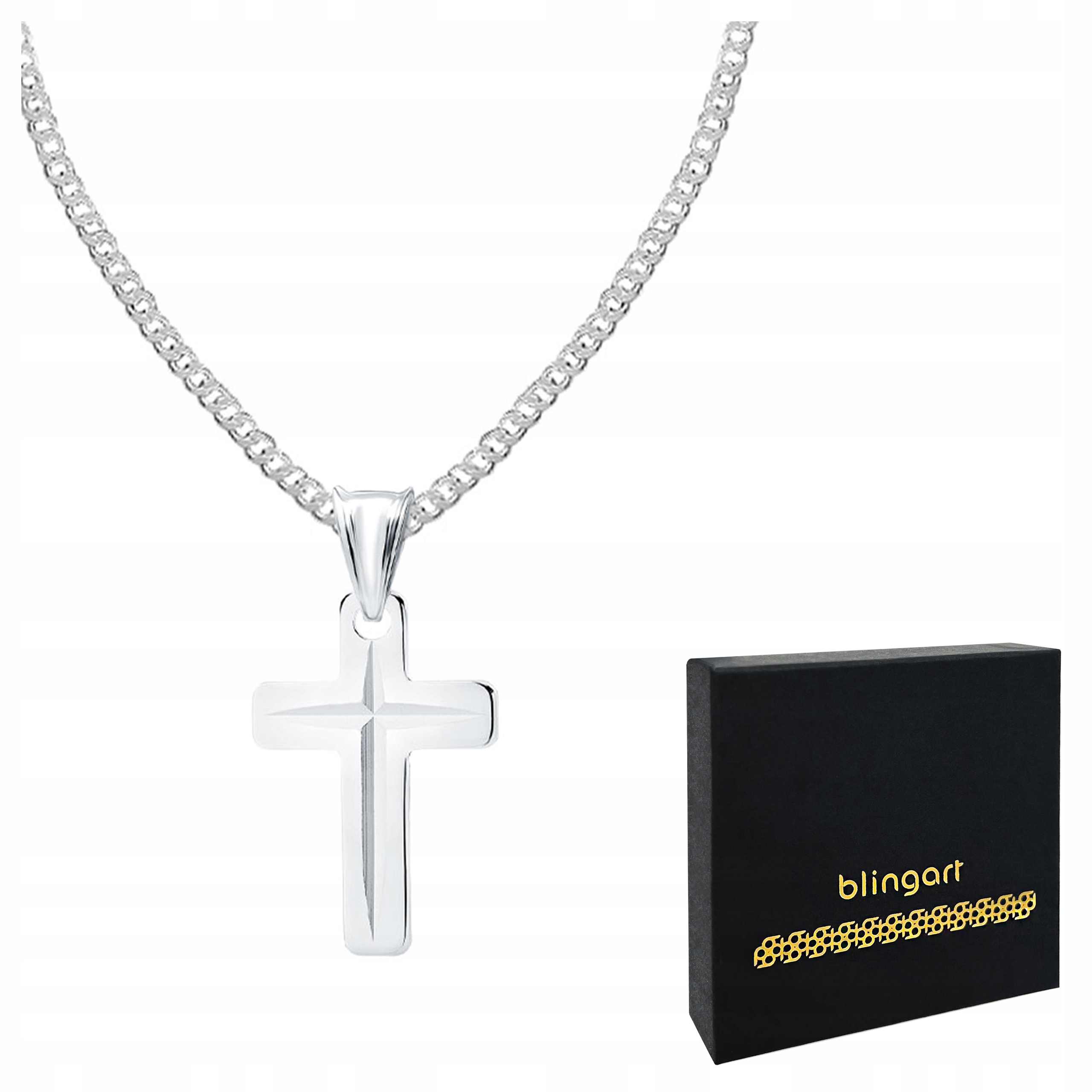 Stříbrný řetízek pro tatínka s křížkem Dárek ke Dni otců stříbro 925