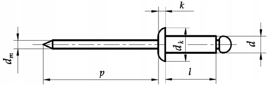 Заклепка iso15983 A2 4X 16 мм / 500шт