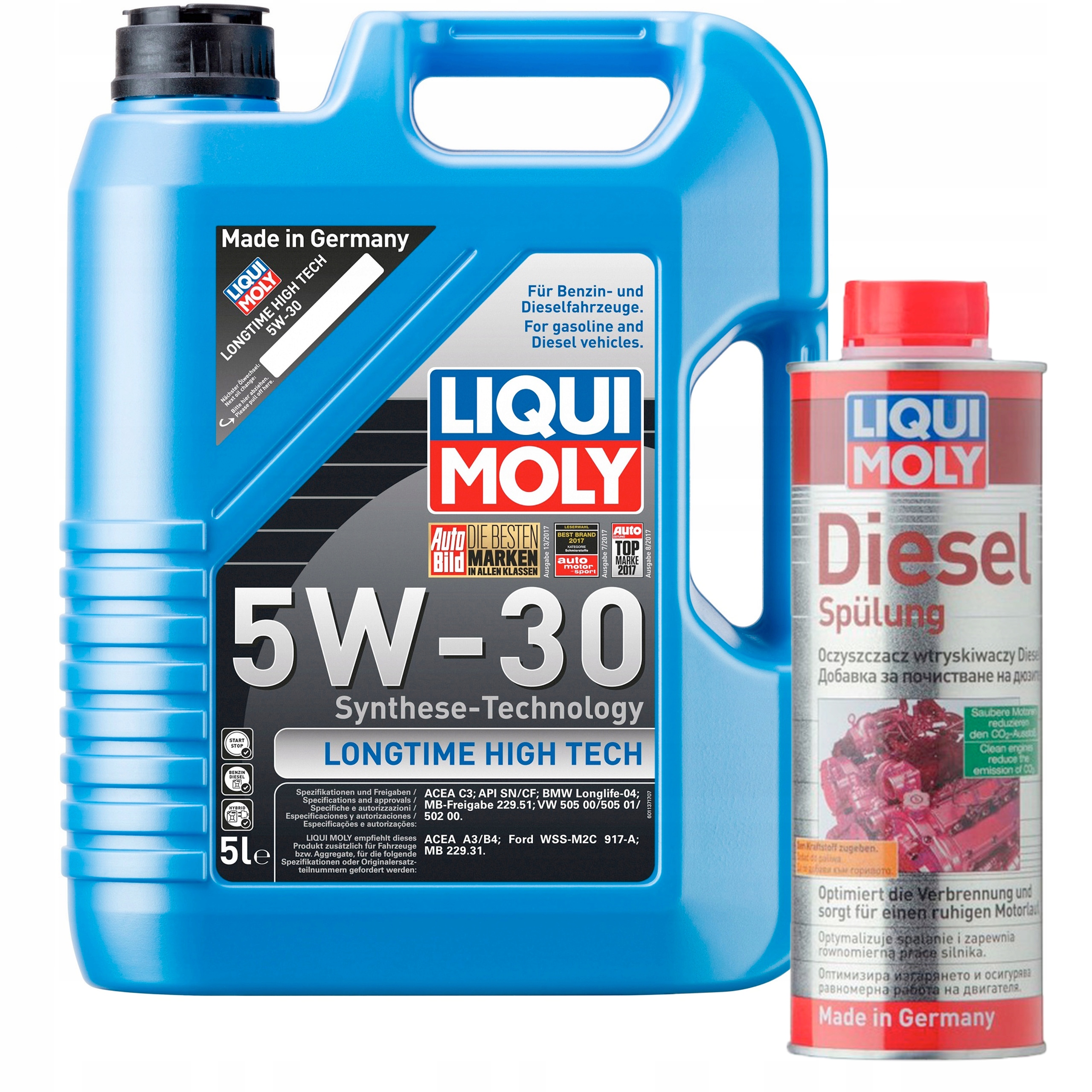 Liqui Moly Olej 9507 Long High 5W30 5L + SPULUNG