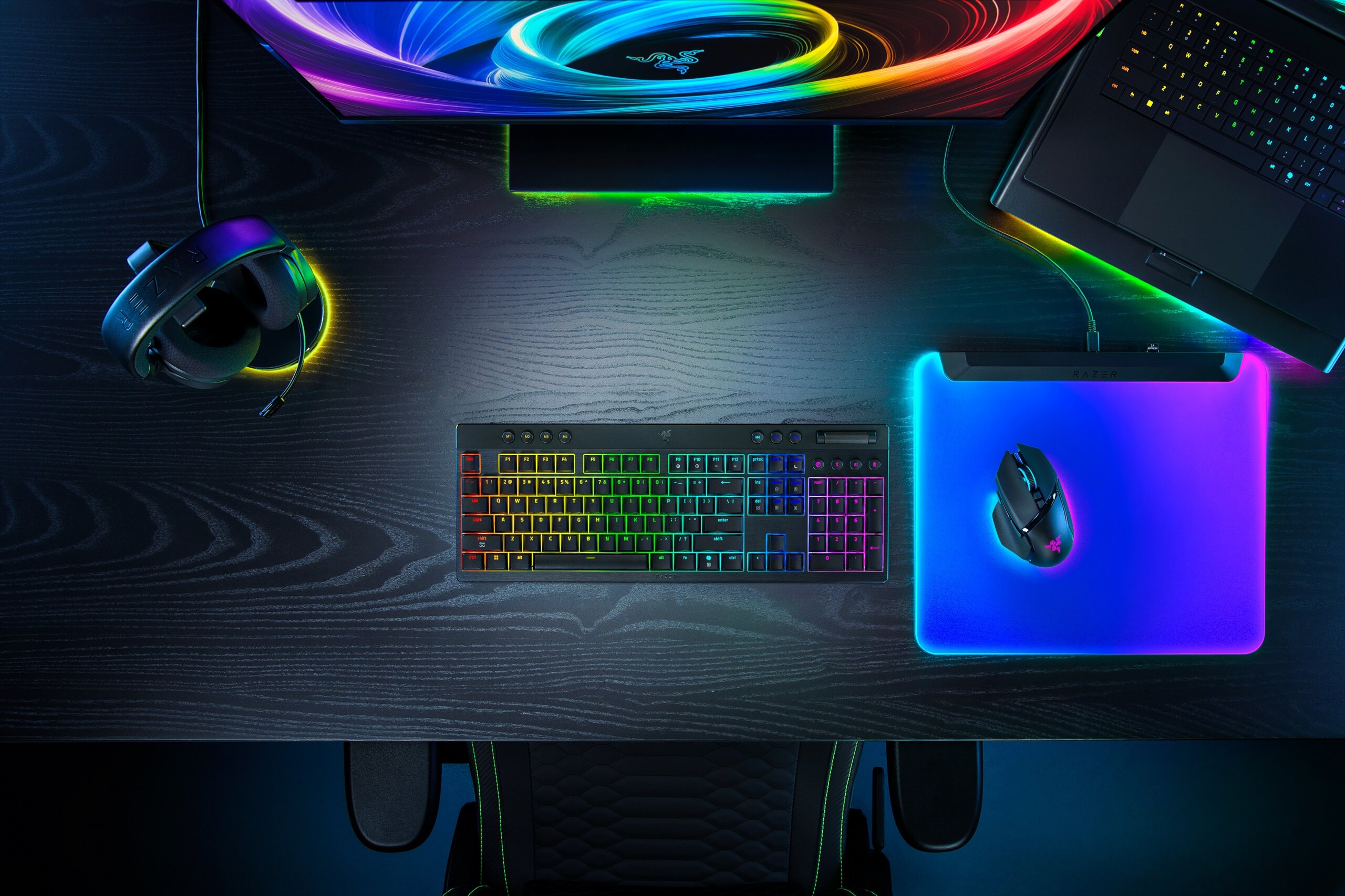 Razer Klawiatura BlackWidow V4 Low-Profile HyperSpeed, Zielony, US — 16