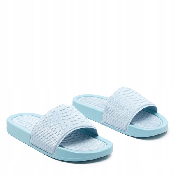 

Niebieskie Damskie Klapki Z Tłoczeniem Galite 38