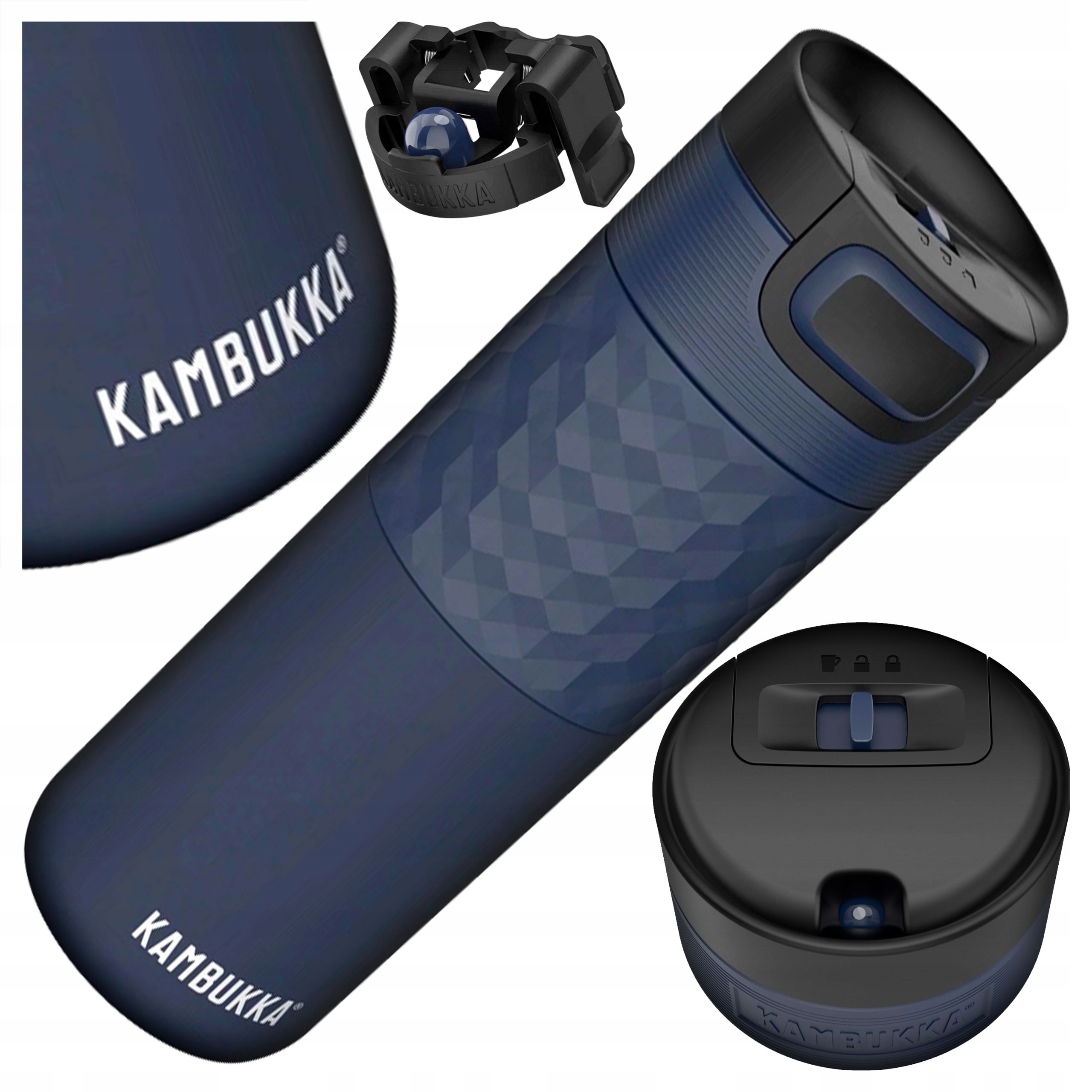 Termohrnek Kambukka Etna Grip Tmavě Modrý Cestovní Na Kávu 500 ml