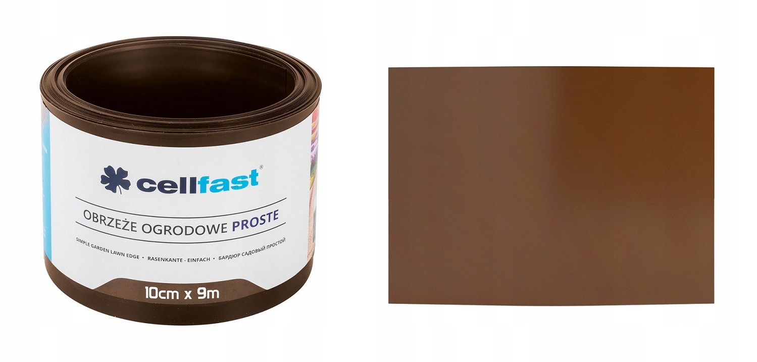 

Cellfast Obrzeże ogrodowe 10 cm 9 m brązowe