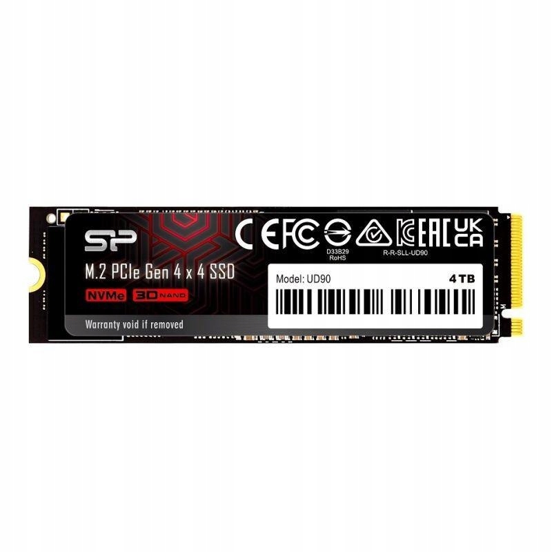 Ssd disk Silicon Power UD90 4TB M.2 PCIe NVMe Gen4x4 NVMe 1.4 (5000/4800 Mb