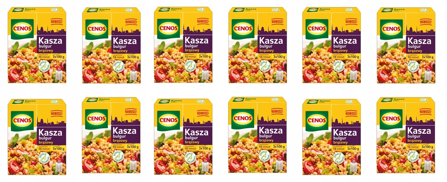 12 x 300 g Cenos Bulgur hnědá v sáčcích