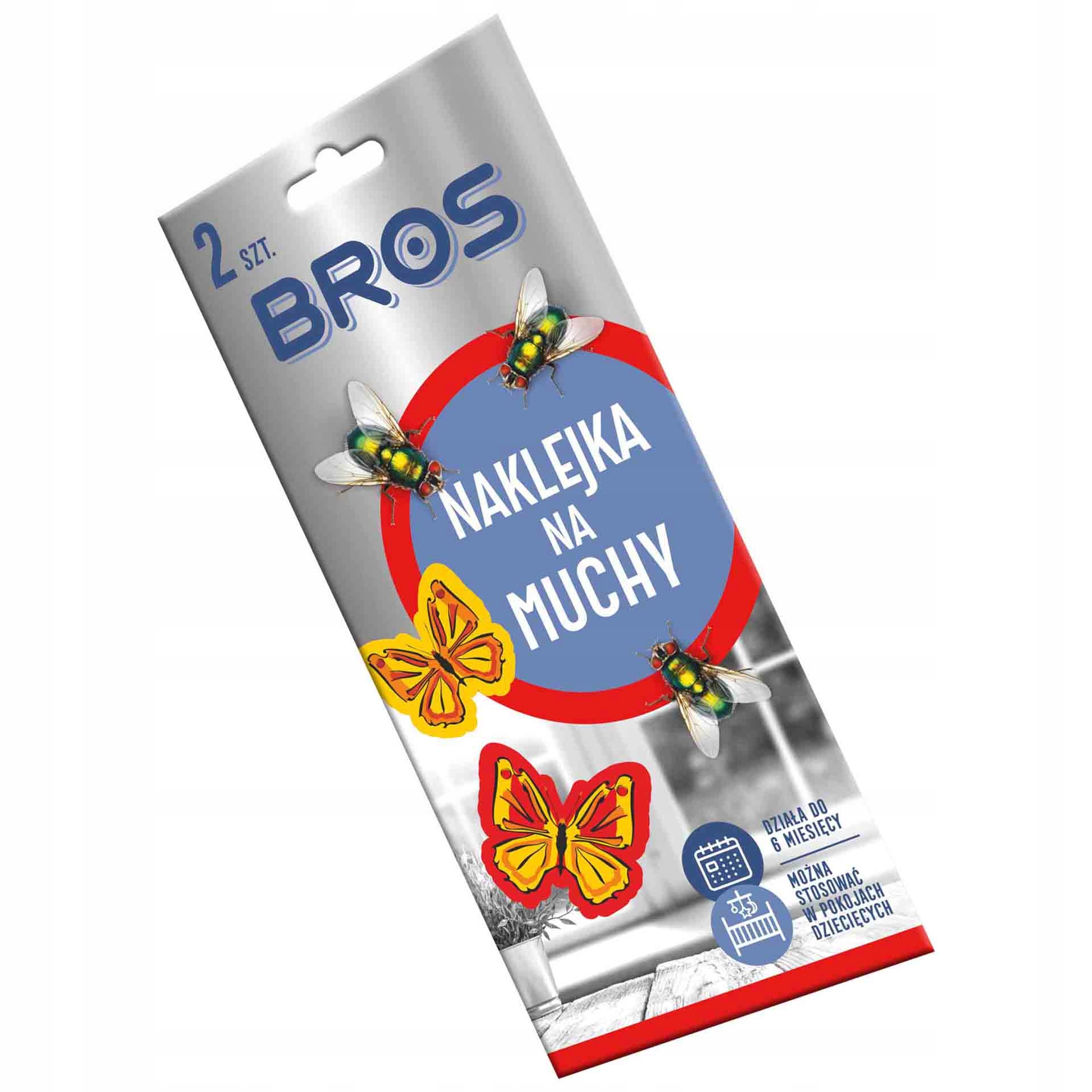 

Bros Naklejka Na Muchy 2 sztuki Ozdobny Lep