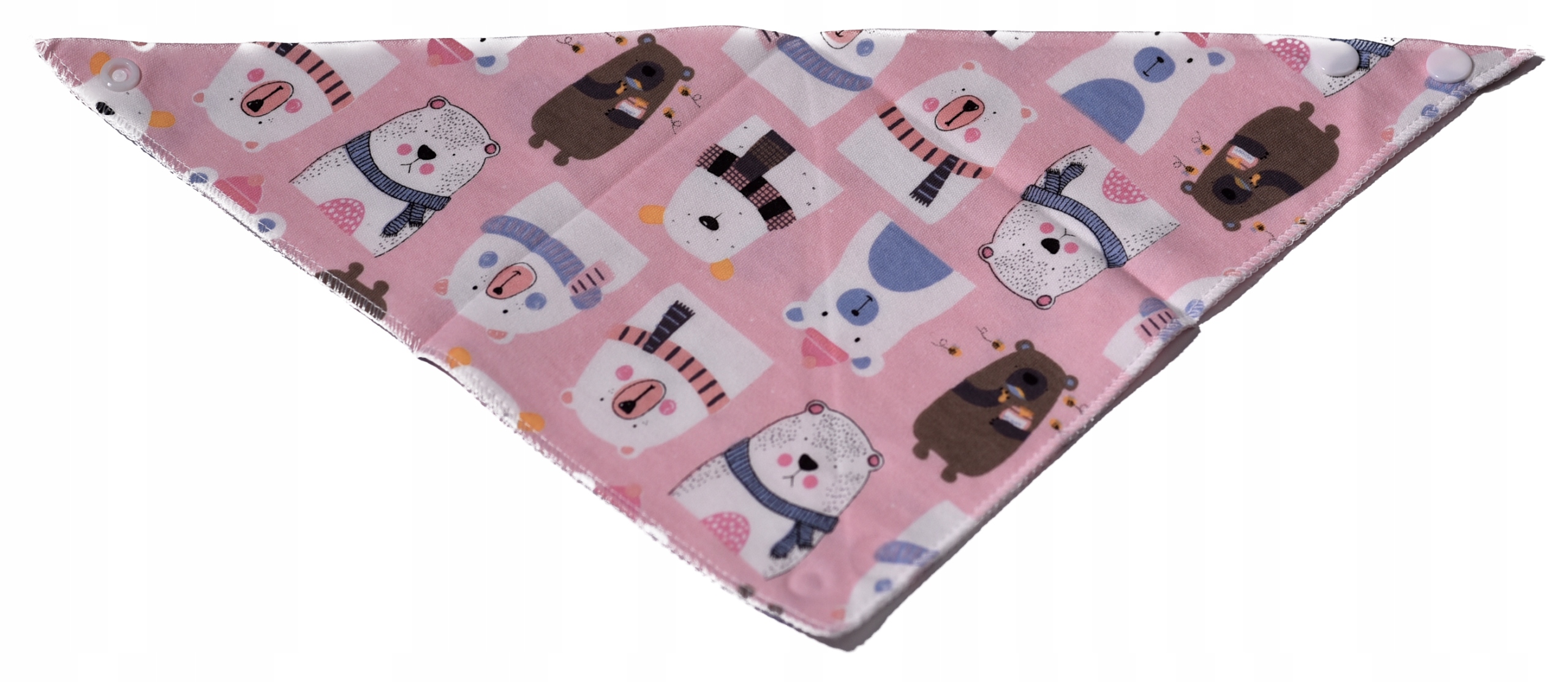 Śliniak Bawełna Apaszka Chusta Różowy Miś Dzieci Kod producenta R3