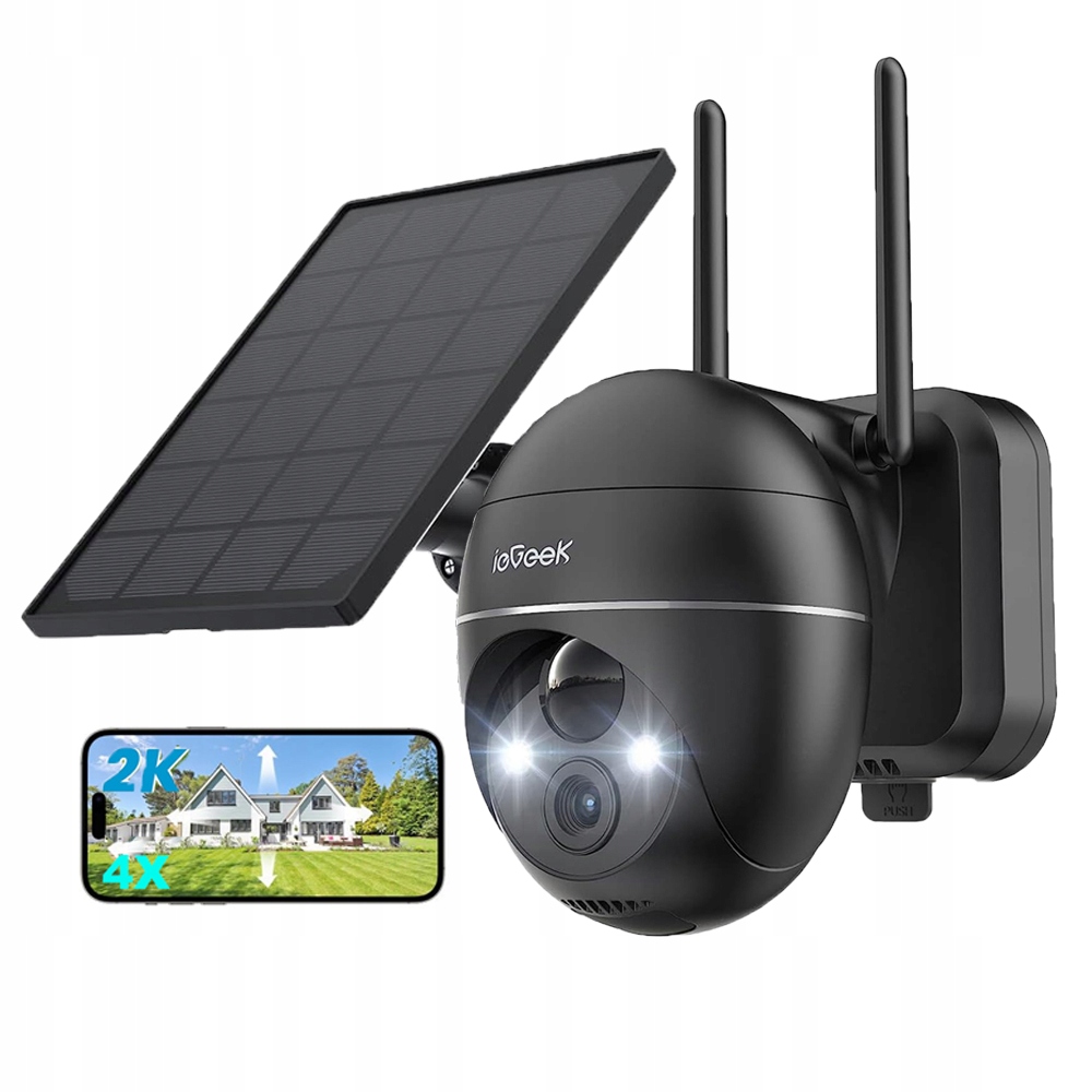 WiFi venkovní solární Cctv kamera Venkovní monitorovací kamera 360 Ptz