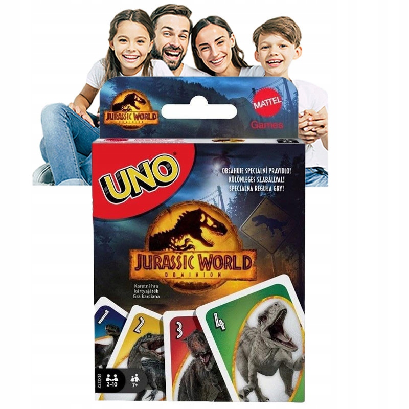 NAJLEPSZA Dziecięca KARCIANKA Fajna FAMILIJNA ROZGRYWKA Uno Jurassic World