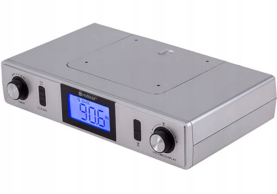 Radio kuchenne podszafkowe sieciowe Fm Hykker 220092-KR-SL LCD
