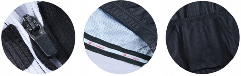 STRÓJ ROWEROWY KOMPLET KOLARSKI SPODENKI ŻELOWE KOSZULKA M X-TIGER ZIELONY EAN (GTIN) 5903794914292