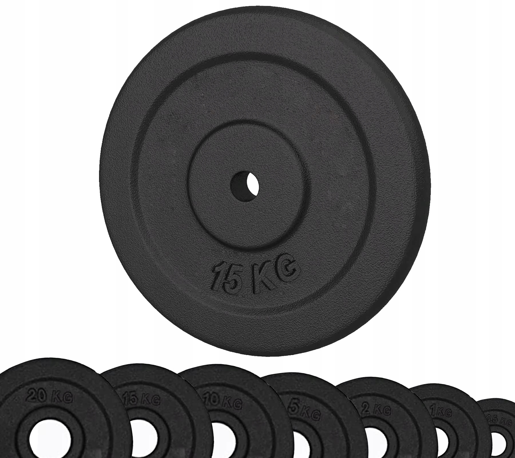 Żeliwne talerze Ø otworu 25 mm do sztangi 1 x 0,5 kg G5 Ht Sport