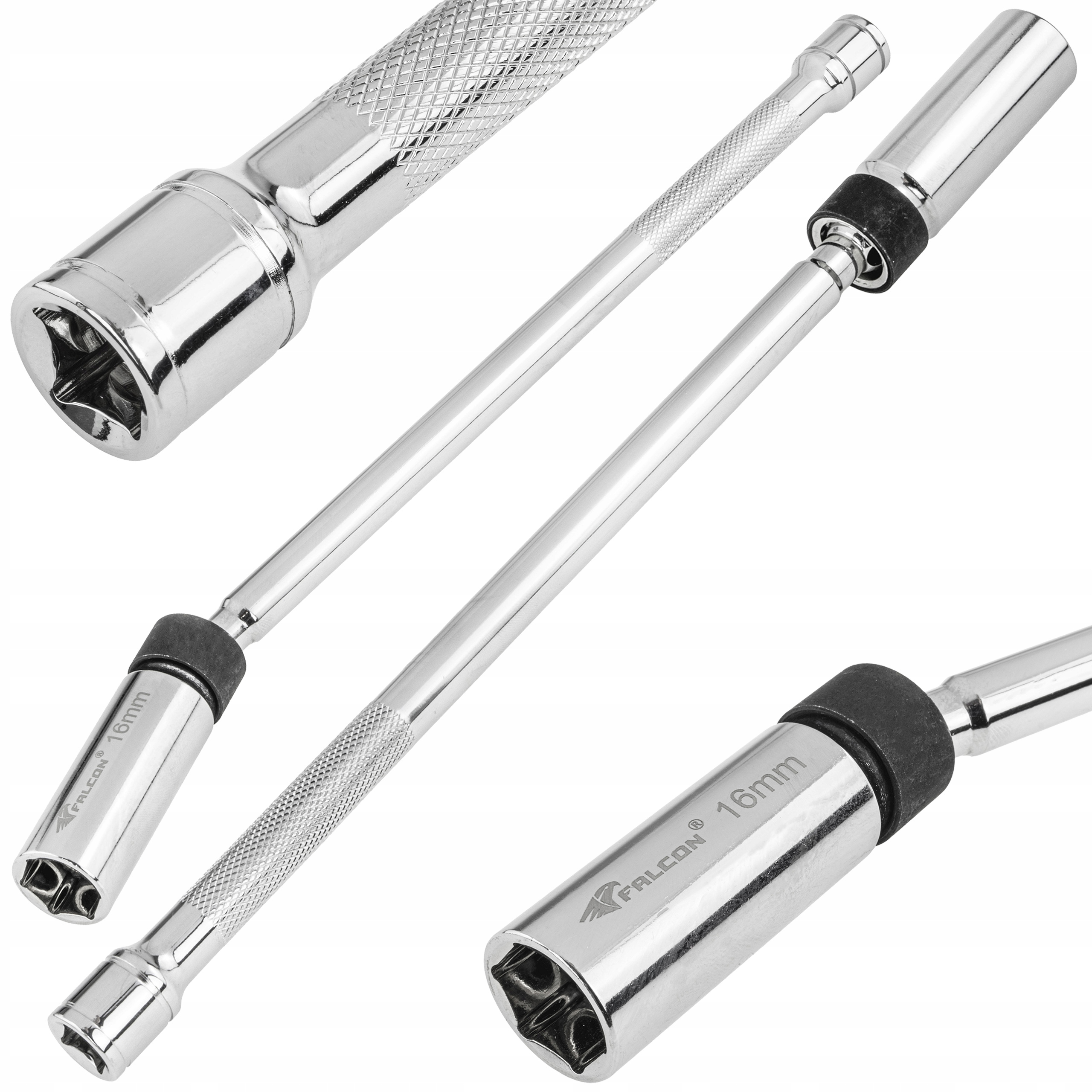 NASADKA DO ŚWIEC 3/8 X 16 MM 6-KĄTNA Z PRZEDŁUŻKĄ I MAGNESEM 310 MM KLUCZ EAN (GTIN) 5903949708141