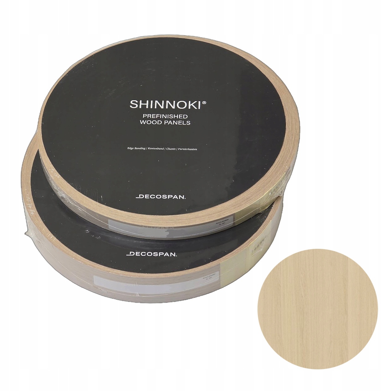 Shinnoki Okraj dýhy Milk Oak 100 mb rozměr: 24x1