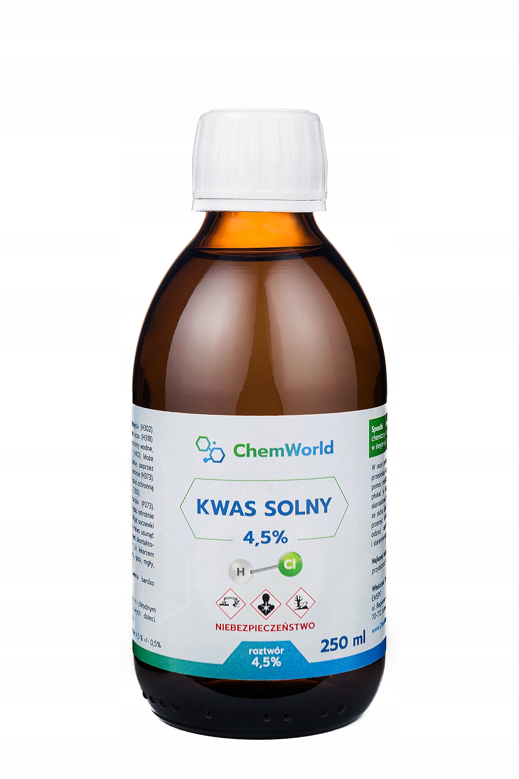 

Kwas Solny 4,5% HCl 250 ml Aktywator Mms ChemWorld