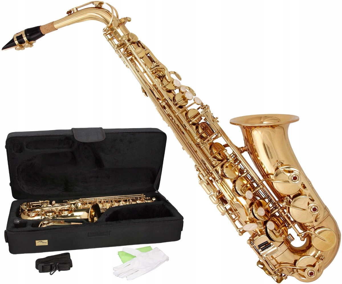 Altový saxofon Es, Eb Fis MTSA1001G M-tunes Zlatý