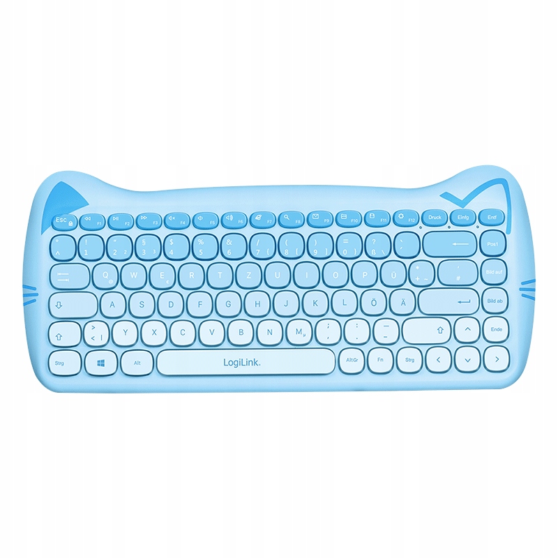 Sada klávesnice a bezdrátová myš pro děti 2.4 GHz 1600 Dpi modrá