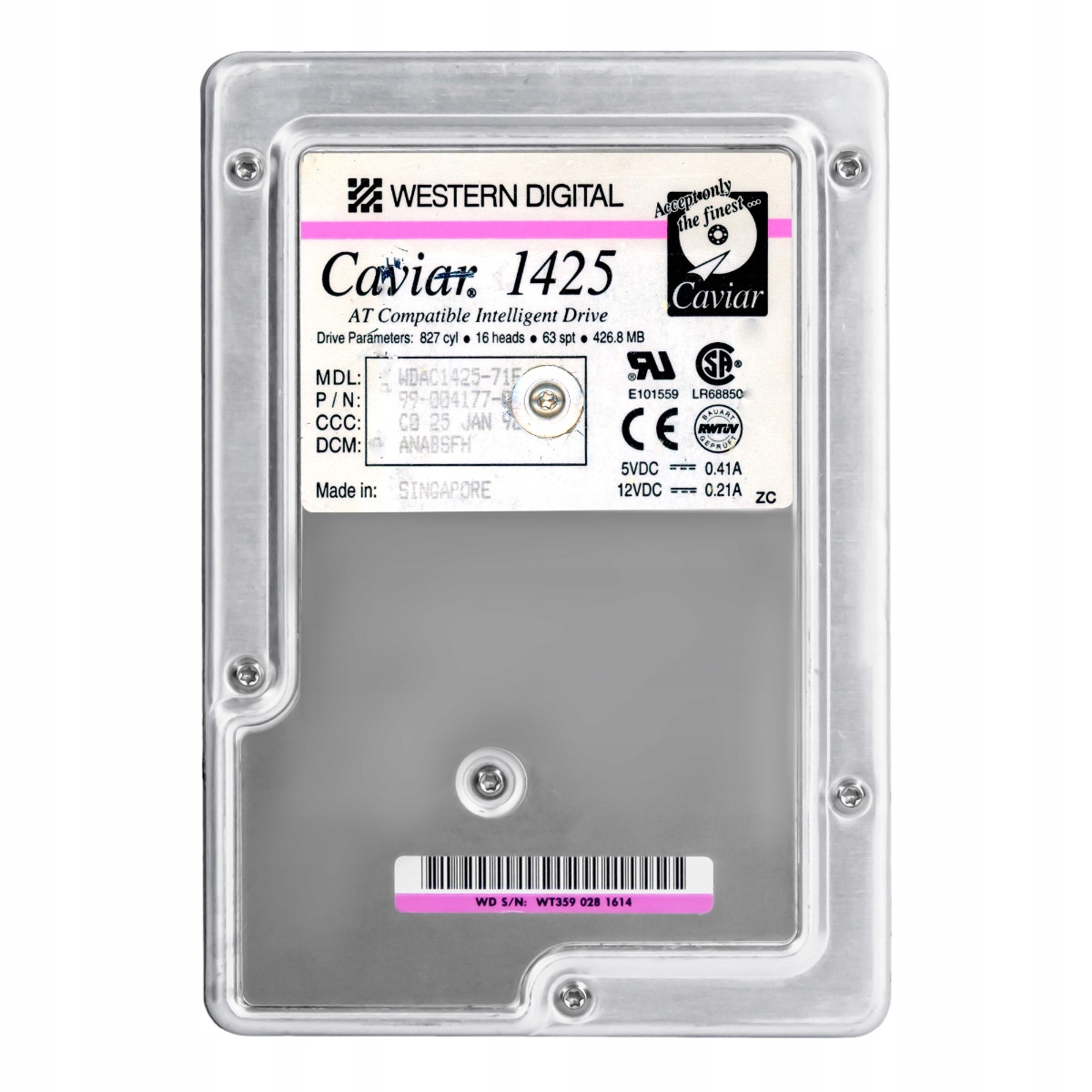 Wd Caviar 1425 426.8MB 4.5K Ata 3.5'' WDAC1425-71F