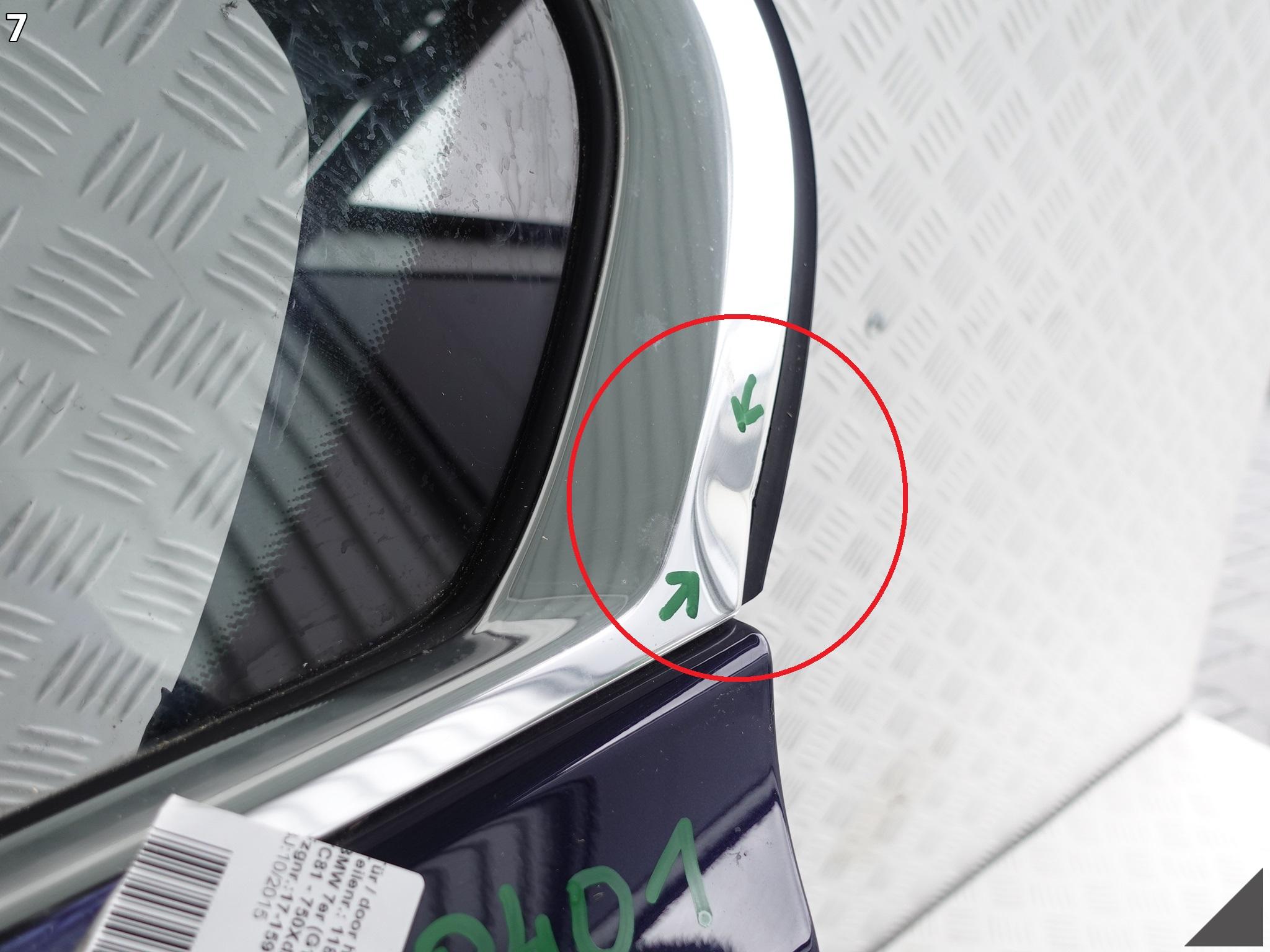 BMW 7 G11 TÜR LINKS HECK CHROM FARBE A89