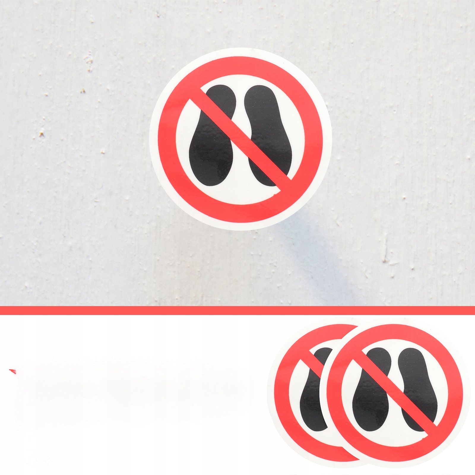 NIE KROK TUTAJ NAKLEJKI EMBLEMATY STAMPEDE Marka bez marki