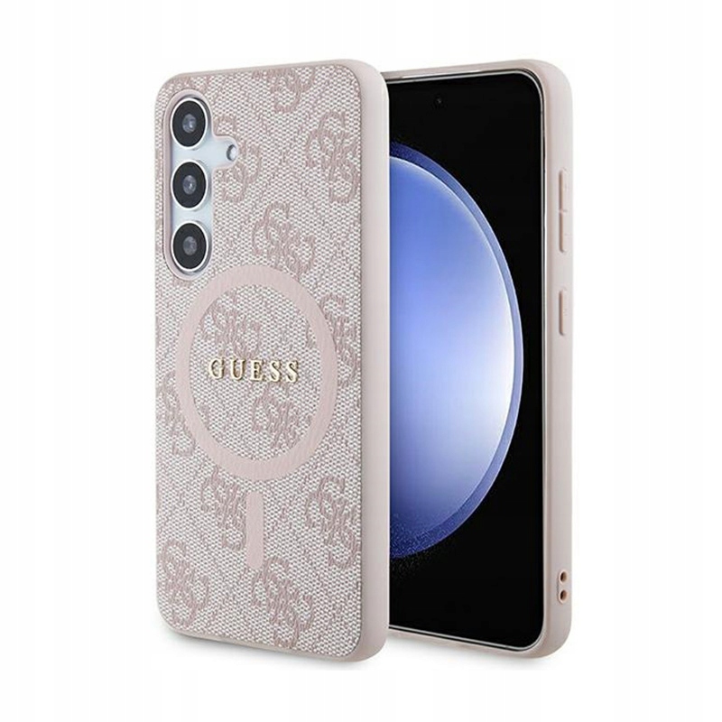 Guess 4G Collection Leather Metal Logo MagSafe Pouzdro Samsung Galaxy S24 (r