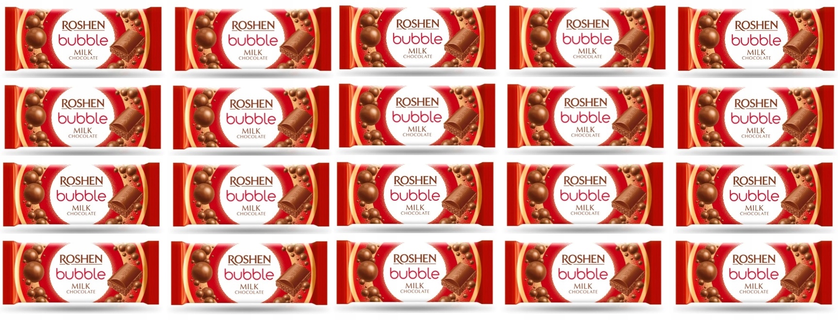 Levně 20x 80g Roshen bublinková Čokoláda čokoláda v krabičce