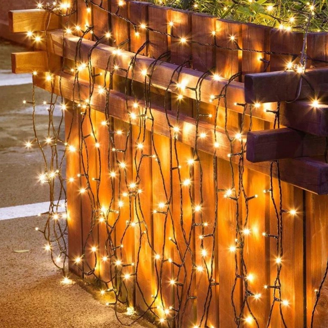 LAMPKI CHOINKOWE ŚWIATEŁKA ZEWNĘTRZNE WEWNĘTRZNE 300 LED CIEPŁY BIAŁY Marka inna