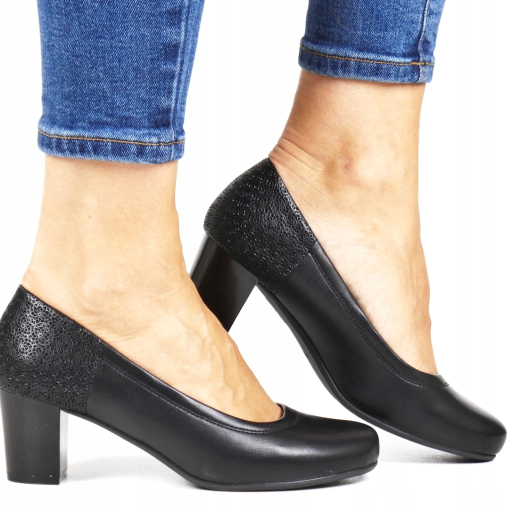 Černé Klasické Dámské Boty Na Podpatku, Elegantní A Pohodlné, Módní