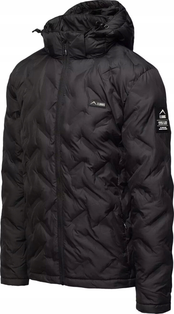 Pánská Péřová Bunda S Kapucí Prošívaná Elbrus Allio Primaloft, Velikost L