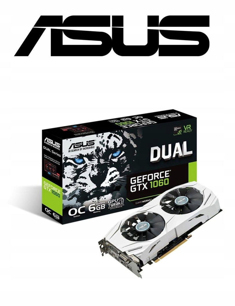 Grafická karta Asus GeForce GTX1060 Dual 6GB GDDR5 192 Bit DUAL-GTX1060-6G