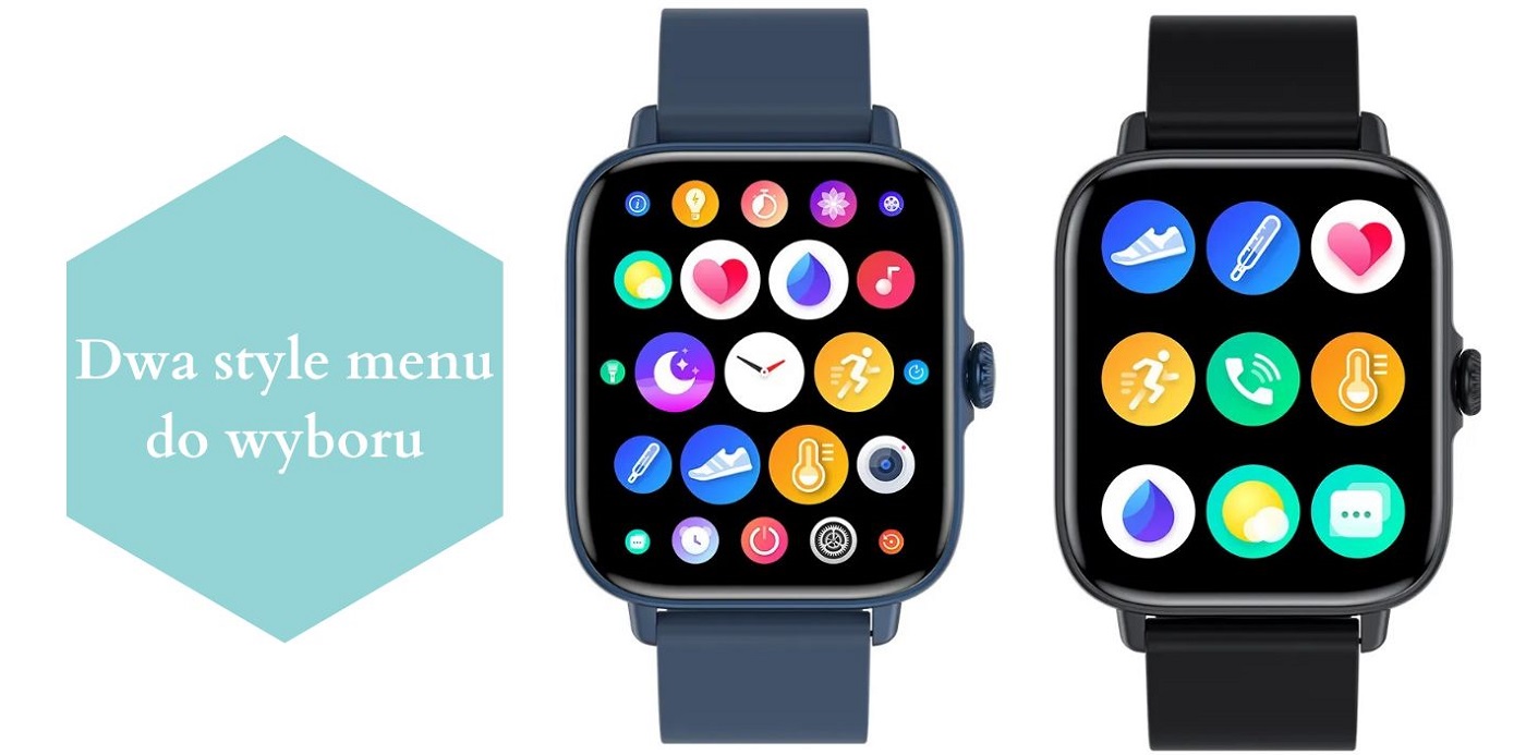 SMARTWATCH ZEGAREK WODOODPORNY CZARNY MENU PL POWIADOMIENIA SPORT ACTIVE Transmisja danych brak