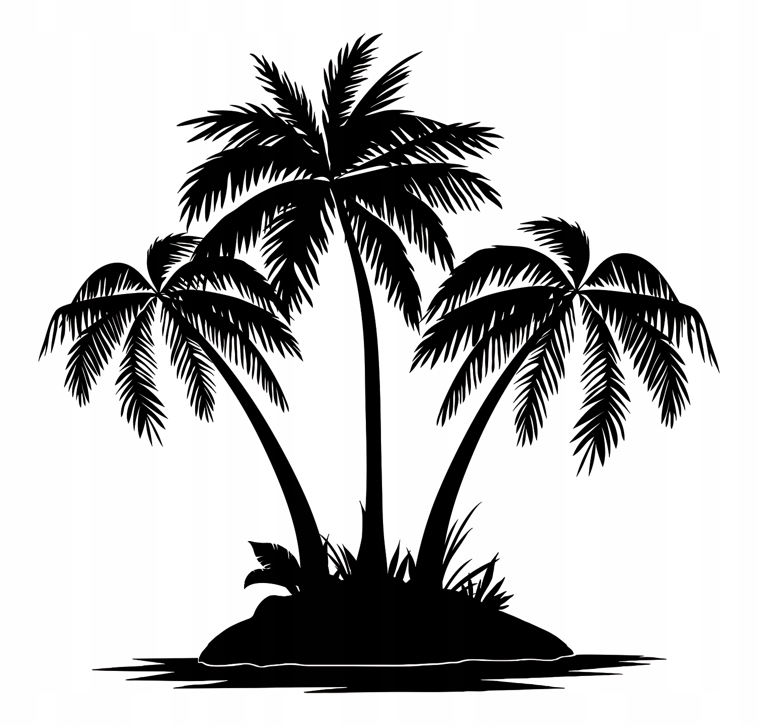 Samolepka Na Karavan Přívěs Palmy 97x94 cm