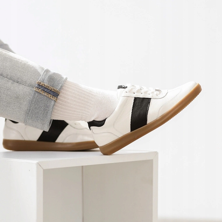 Pohodlné kožené tenisky Caprice 9-23705-44 Bílé 39