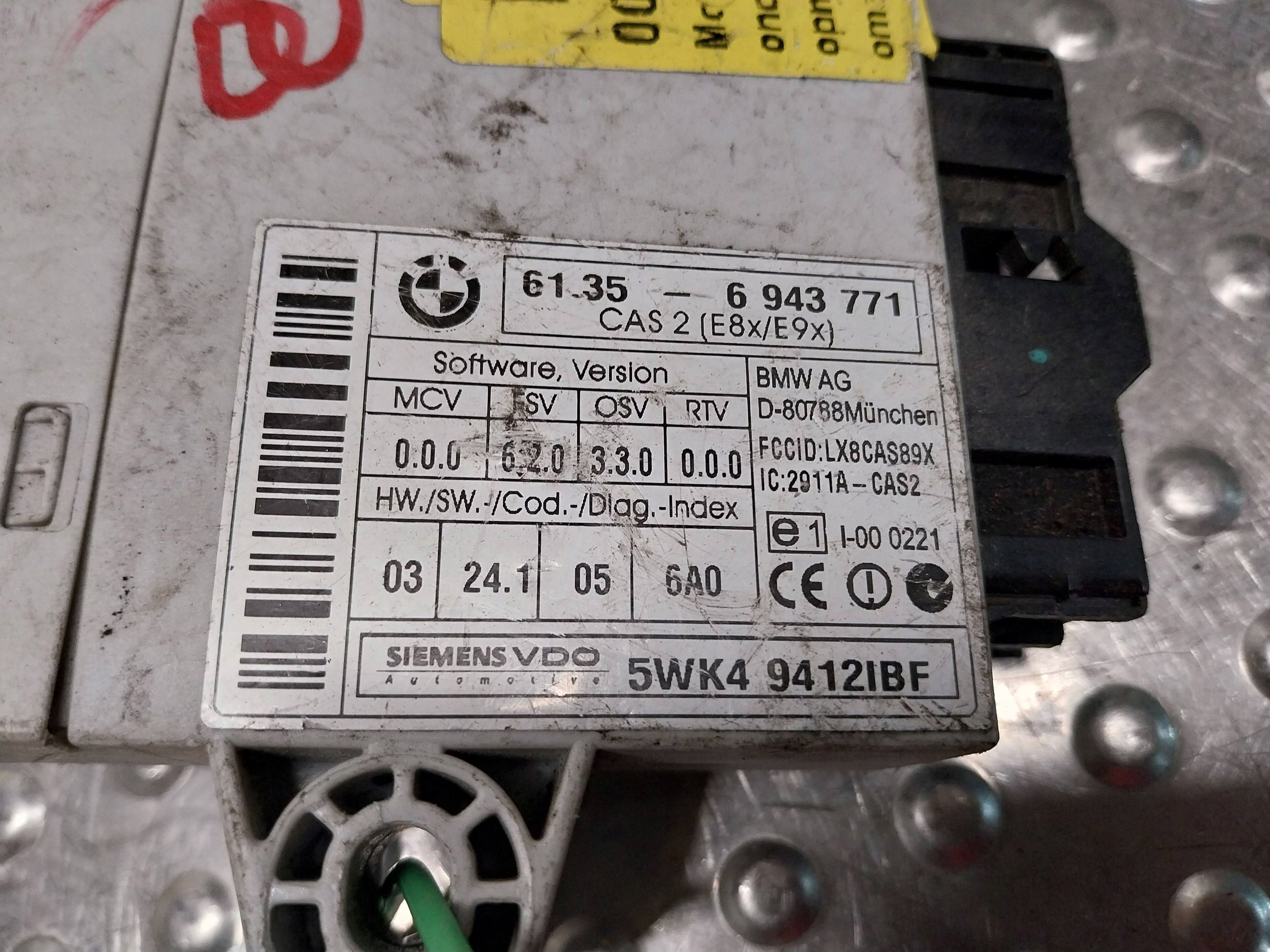 modulo Centralina CAS 6943771 BMW E87 E90 E91