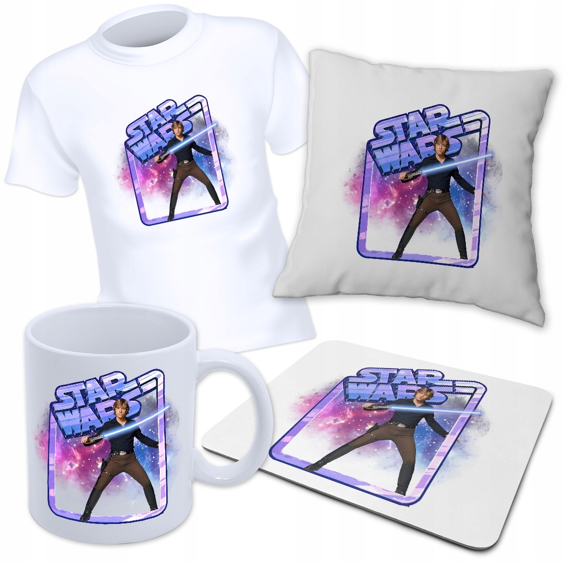 

Zestaw Star Wars Tshirt S Poduszka Kubek Podkładka