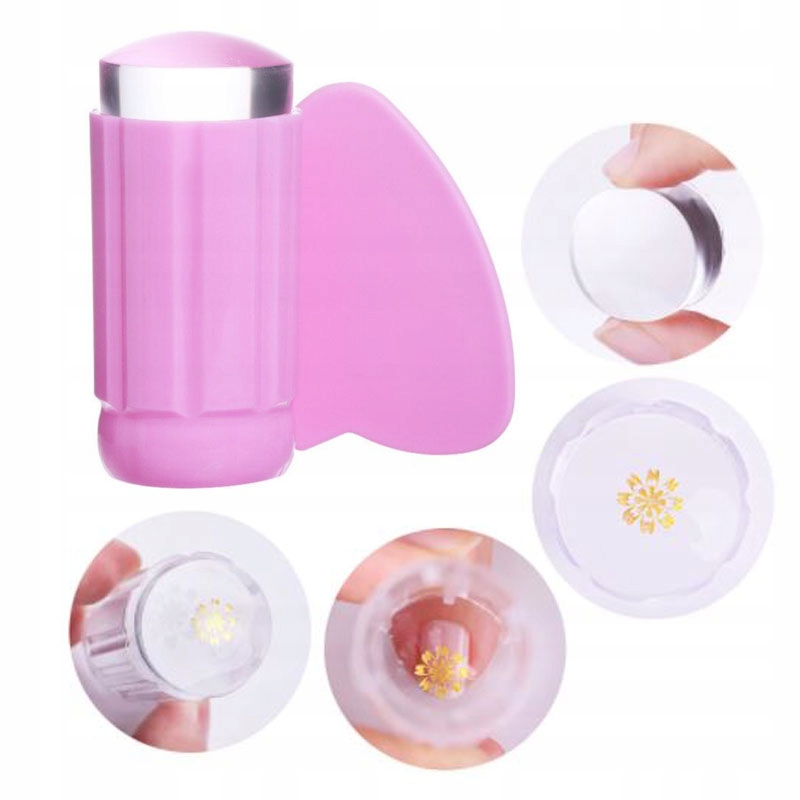 ŻELOWY STEMPEL DO PAZNOKCI + ZDRAPKA ZDOBIENIA RÓŻ